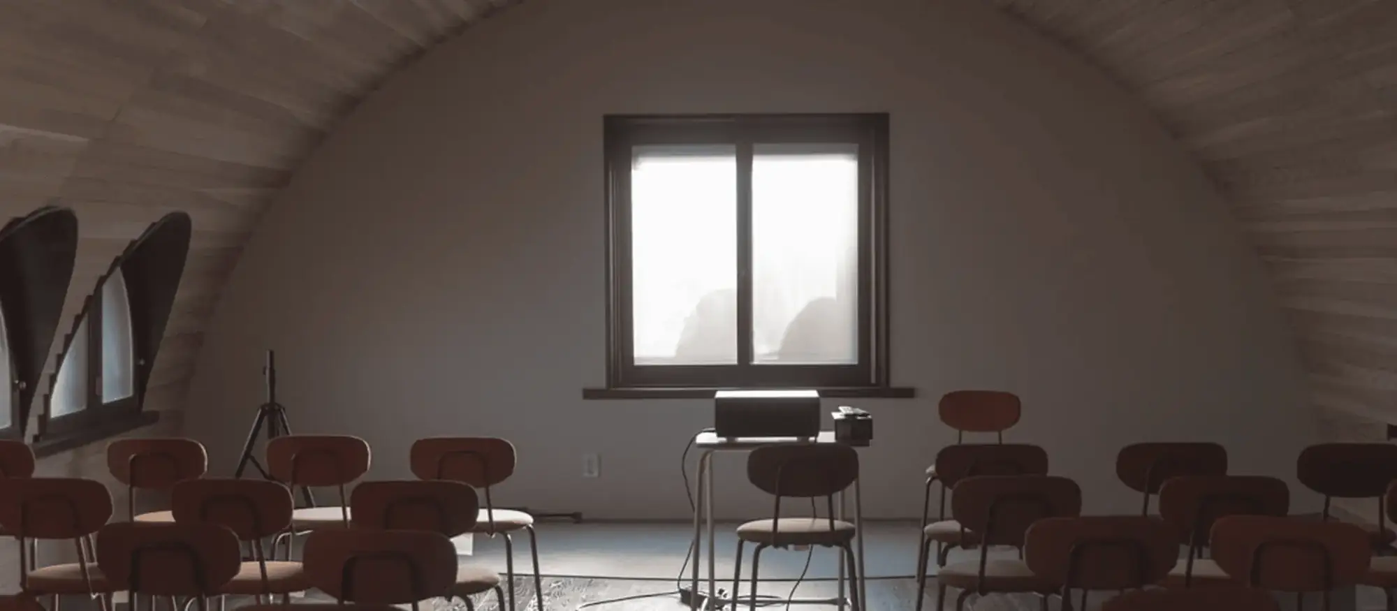 Venue set up for a business fair programme in the Czech Republic